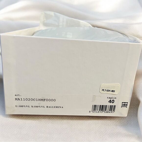 MOSCHINO Teddy Bear Stud Flats Black Ballerina Flats EU Size 40/US9.5 New in Box - Picture 7 of 10